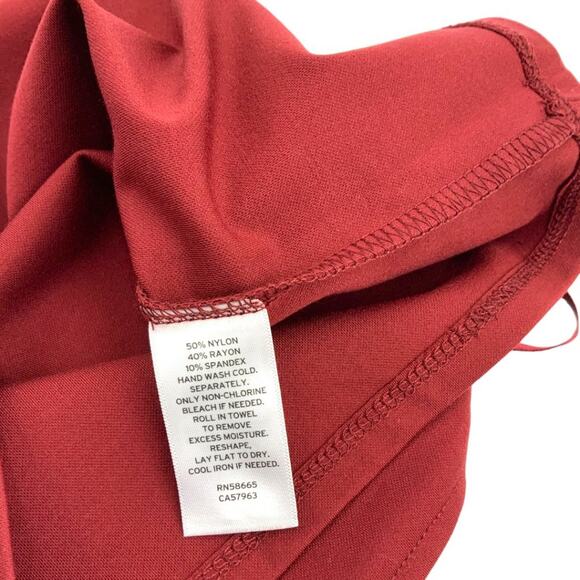 Open Edit Red Grape Jersey Tube Top Size Small NWOT - Picture 7 of 8
